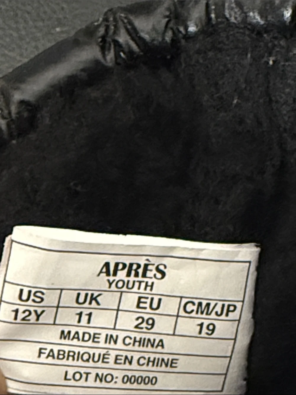 Après Estelle Boot by LAMO Kids Black Winter Snow Boots